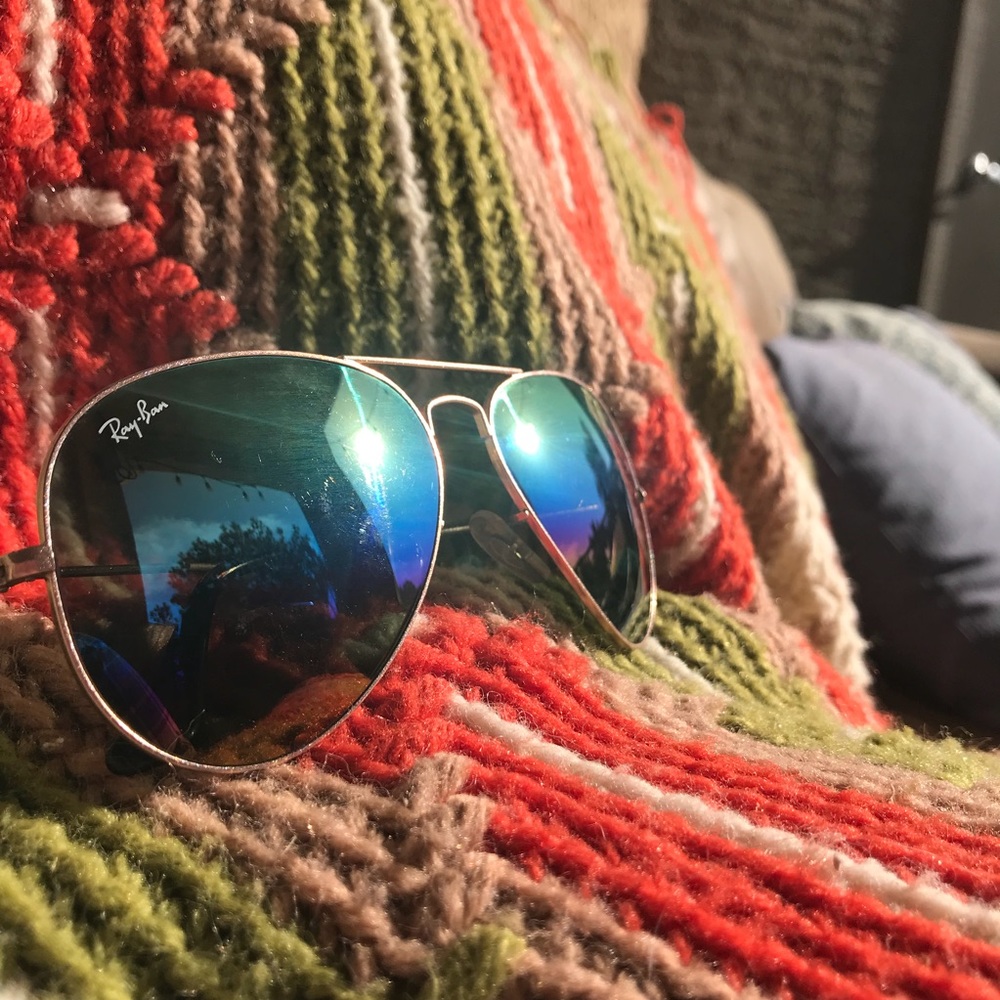 Ray-Ban Aviator Remix Gold Rainbow lenses